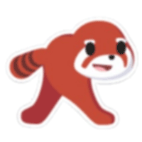 Squished Red Pandorama Sticker - Legendary from Pets Plus Sticker Pack